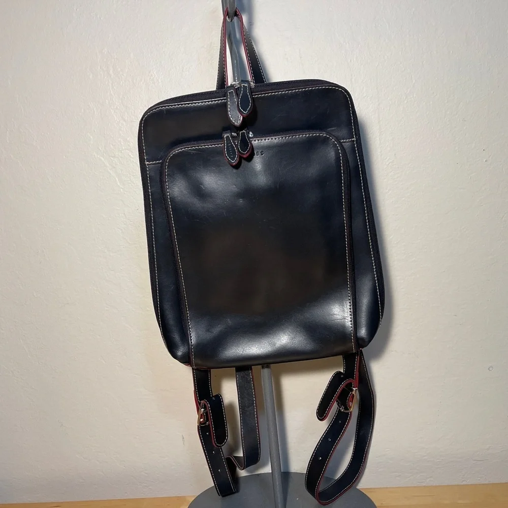 Lodis Audrey Collection Leather City Bag Backpack - Black